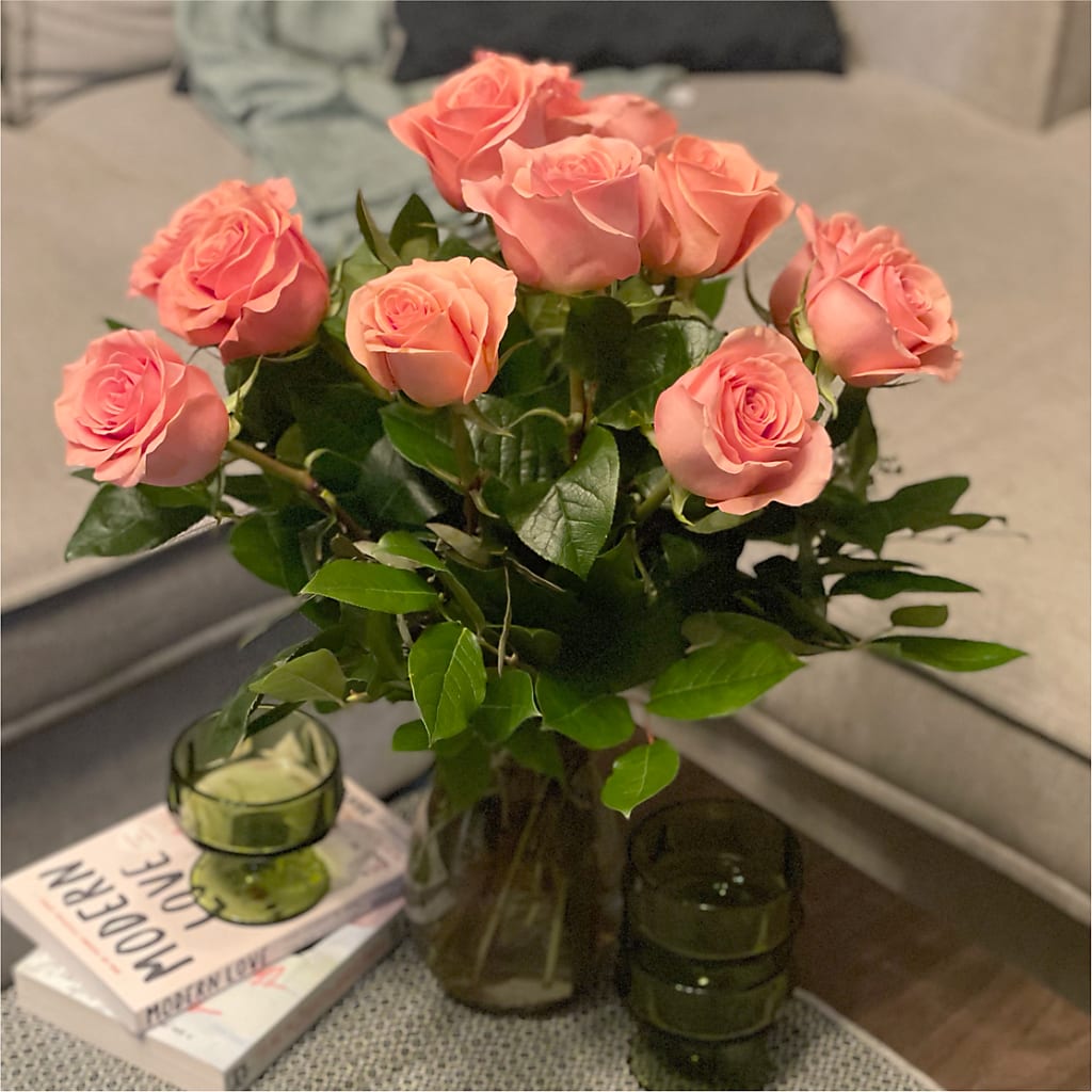 Long Stem Pink Rose Bouquet –  The Florist Ltd, Denton TX