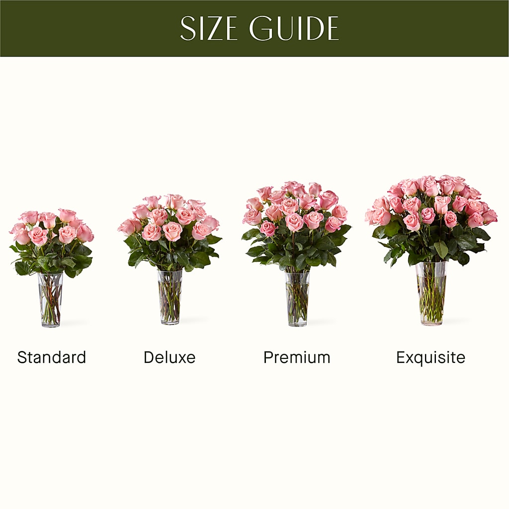 Long Stem Pink Rose Bouquet –  The Florist Ltd, Denton TX