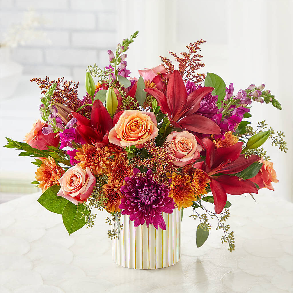 Burgundy Landscape Bouquet –  The Florist Ltd, Denton TX