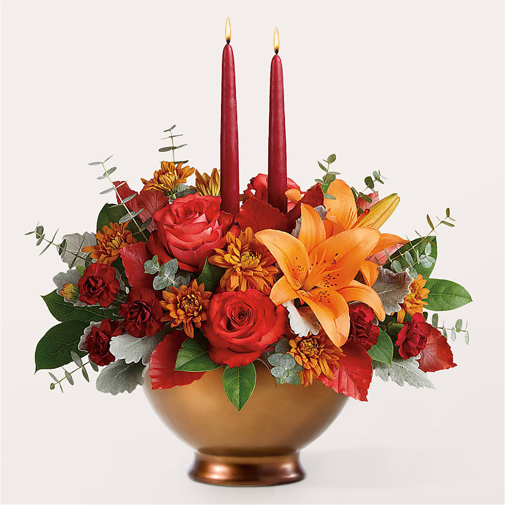 Fruits of Fall Centerpiece –  The Florist Ltd, Denton TX