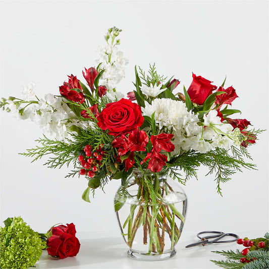 Merry Moment Bouquet – A Florist Original –  The Florist Ltd, Denton TX