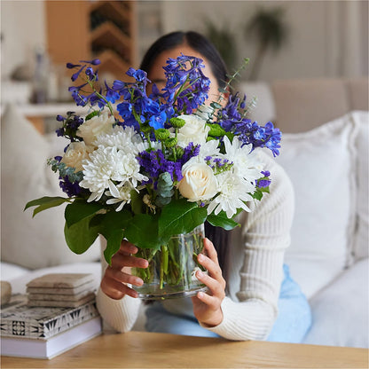 Cerulean Waves Bouquet –  The Florist Ltd, Denton TX