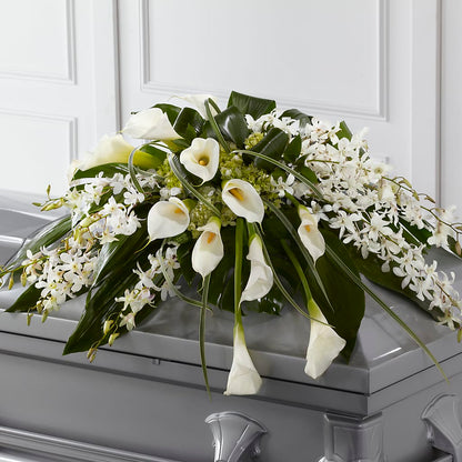 Angel Wings Casket Spray –  The Florist Ltd, Denton TX