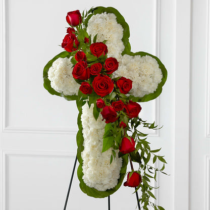 Floral Cross Easel –  The Florist Ltd, Denton TX