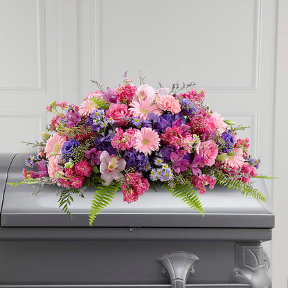Glorious Garden Casket Spray –  The Florist Ltd, Denton TX