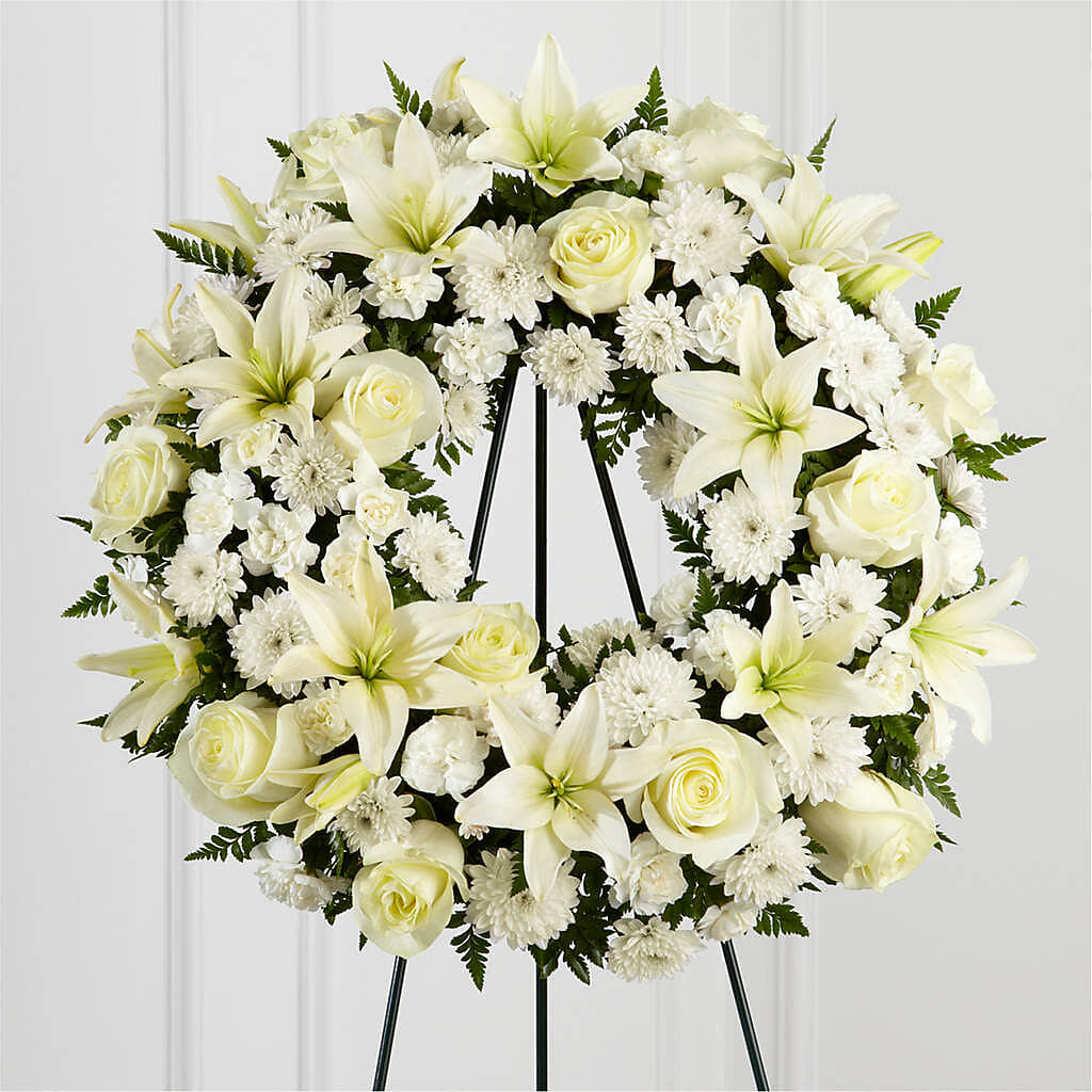 Treasured Tribute Wreath –  The Florist Ltd, Denton TX