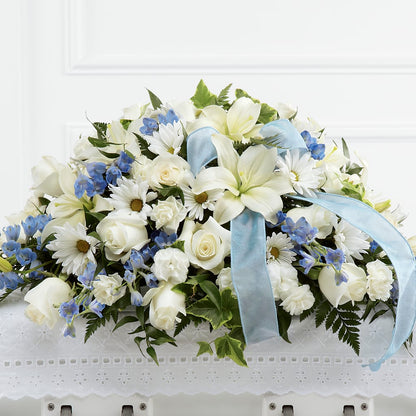 Tender Treasure Casket Spray –  The Florist Ltd, Denton TX