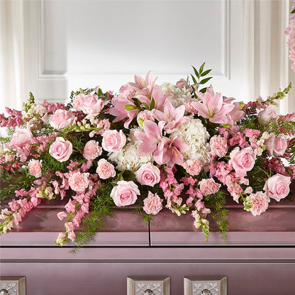 Life & Remembrance Casket Spray –  The Florist Ltd, Denton TX