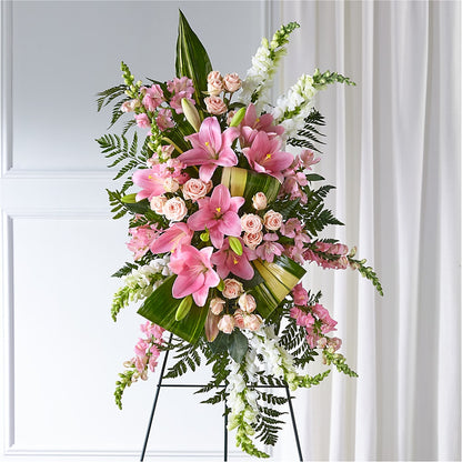 Elegant Embrace Standing Spray –  The Florist Ltd, Denton TX