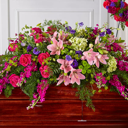 Radiant Tribute Casket Spray –  The Florist Ltd, Denton TX