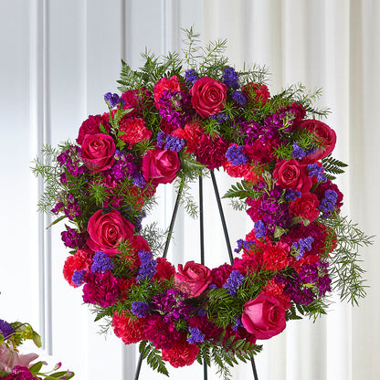 Calming Colors Wreath –  The Florist Ltd, Denton TX