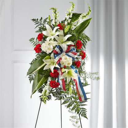 Stars of Life Standing Spray –  The Florist Ltd, Denton TX