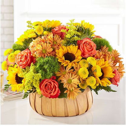 Harvest Sunflower Basket –  The Florist Ltd, Denton TX