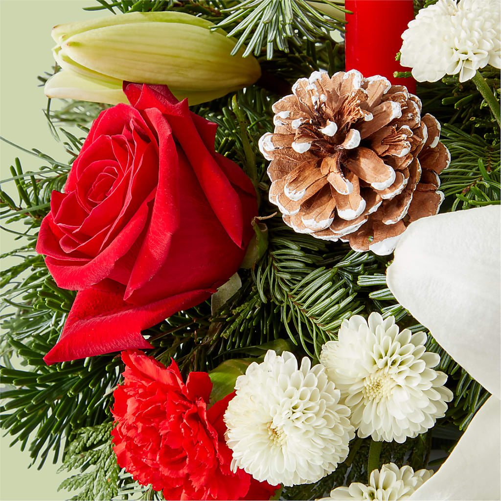 Seasonal Festivities Centerpiece –  The Florist Ltd, Denton TX