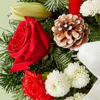 Seasonal Festivities Centerpiece –  The Florist Ltd, Denton TX