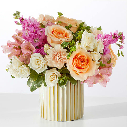 Paradise Bouquet with Ivory Vase –  The Florist Ltd, Denton TX