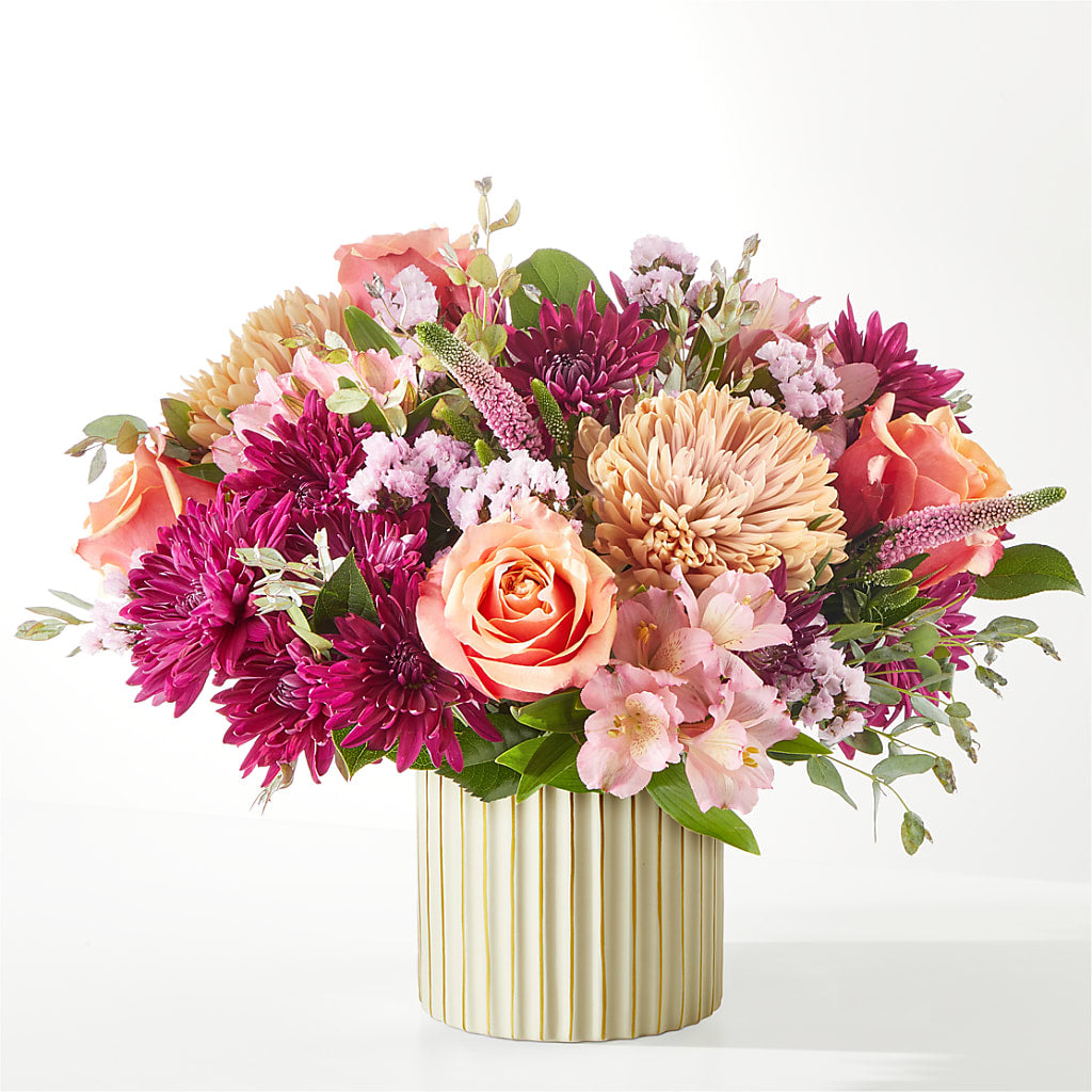 Berry Cobbler Bouquet with Ivory Vase –  The Florist Ltd, Denton TX