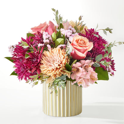 Berry Cobbler Bouquet with Ivory Vase –  The Florist Ltd, Denton TX
