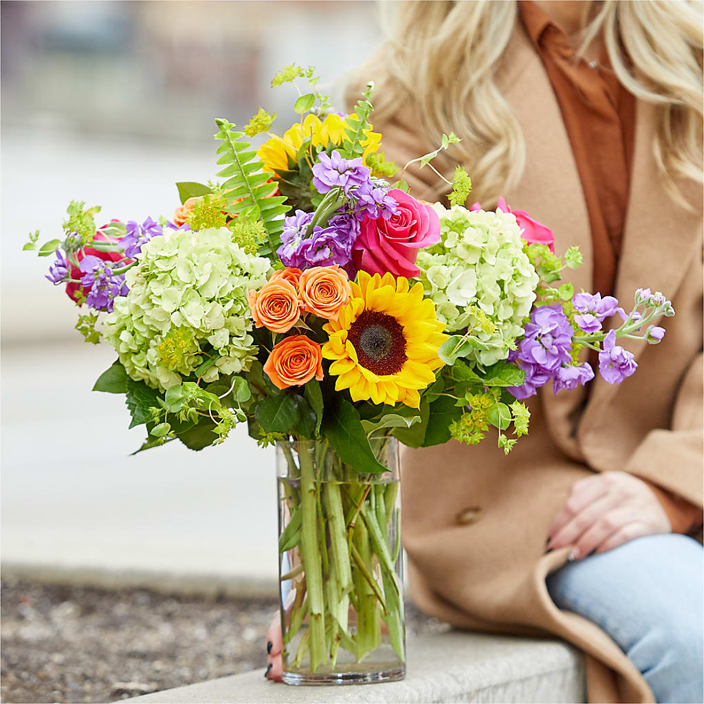Vibrant Greetings Bouquet –  The Florist Ltd, Denton TX
