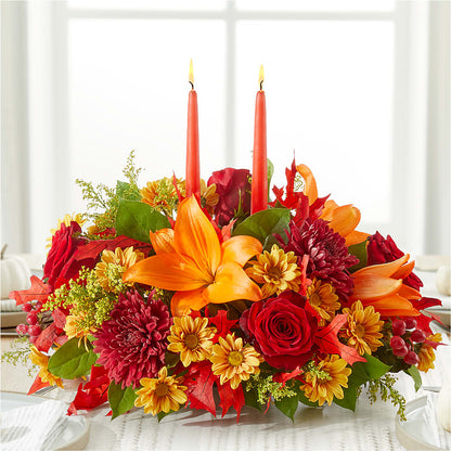 Autumn's Embrace Centerpiece –  The Florist Ltd, Denton TX