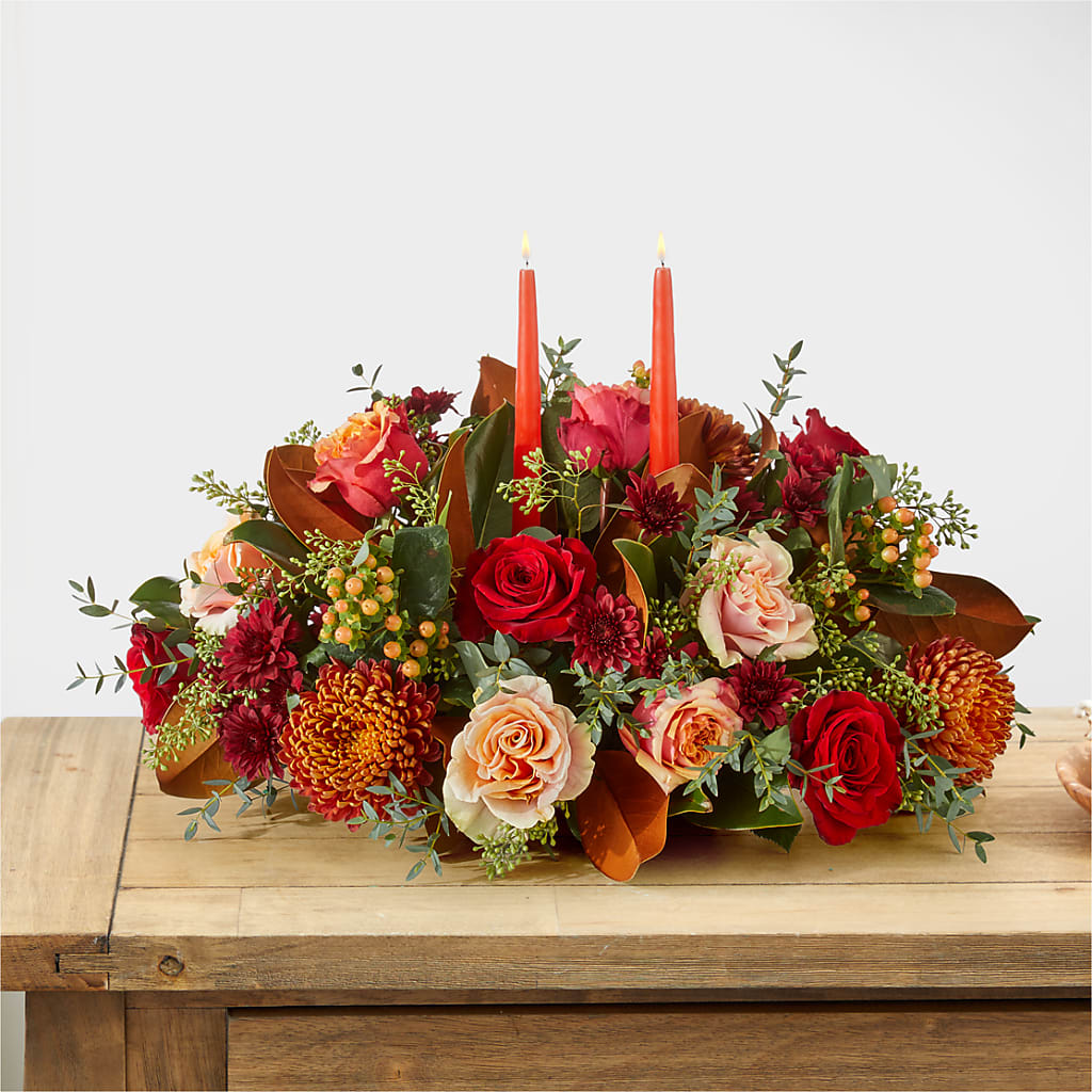 Gather Near Centerpiece –  The Florist Ltd, Denton TX