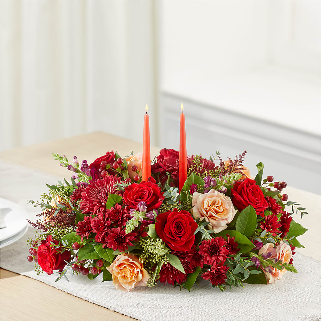 Most Thankful Centerpiece –  The Florist Ltd, Denton TX