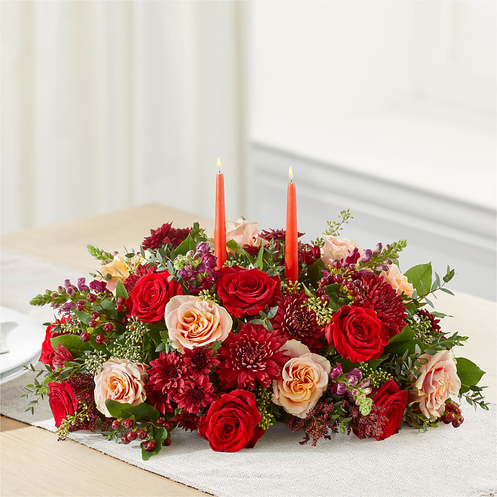 Most Thankful Centerpiece –  The Florist Ltd, Denton TX