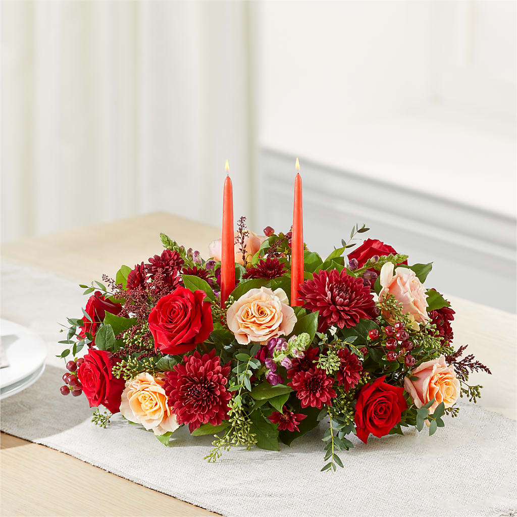 Most Thankful Centerpiece –  The Florist Ltd, Denton TX
