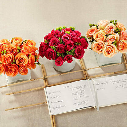 Dawn Rose Centerpiece –  The Florist Ltd, Denton TX